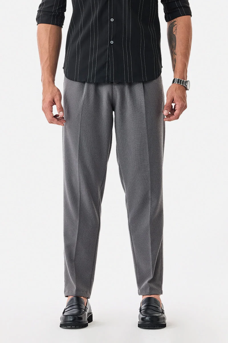 SNITCH Textured Stretch Trousers